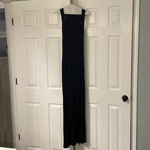 Black cotton maxi dress